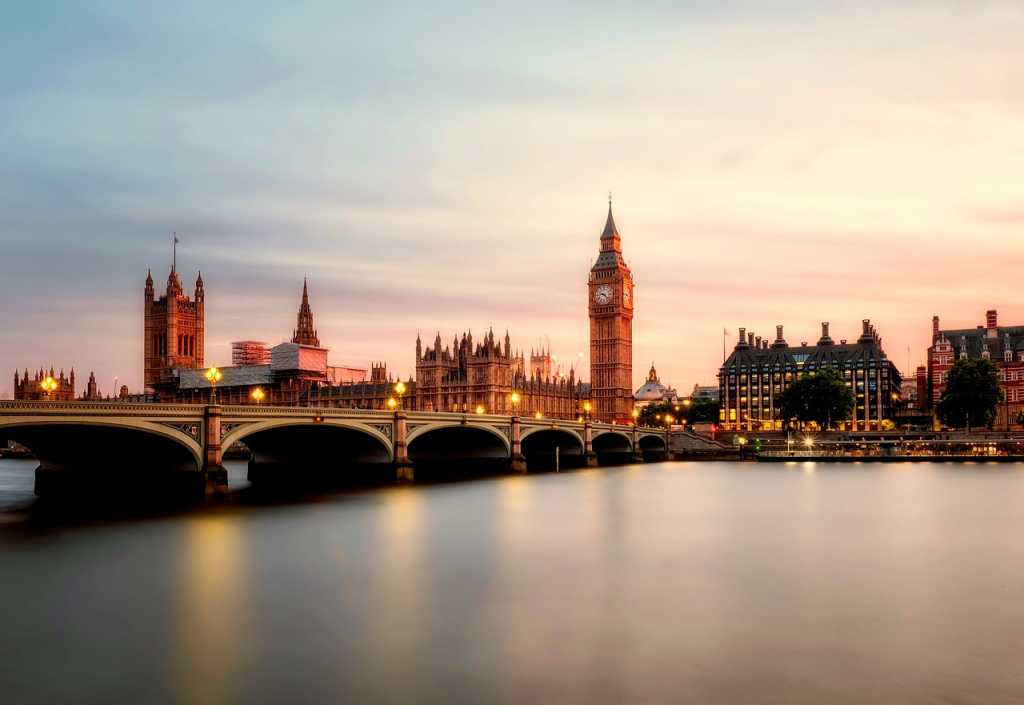 Skolerejser til London. Big Ben. Westminster Bridge 